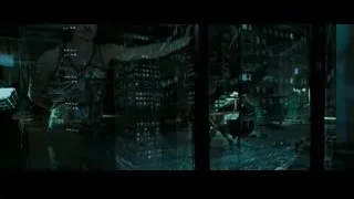 Tall slender pole in dark eerie scene — Fight Club