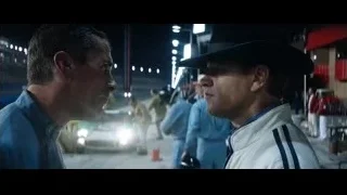man in cowboy hat at race track — Ford v Ferrari