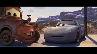 Mater and Lightning McQueen in desert landscape — Cars 3