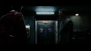 two men by futuristic door — Fight Club