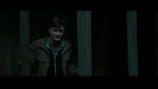 Harry Potter in dark room with columns — Harry Potter and the Deathly Hallows 2