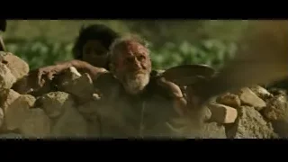 old man with beard sitting on rocks — Gladiator 2