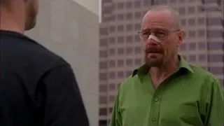 Bald man with glasses in cityscape — Breaking Bad