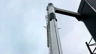 Rocket being launched under cloudy sky — Elon Musk: Return to Space