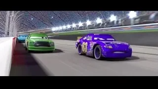Purple race car driving on track — Cars