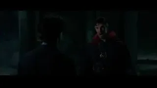 man in red cloak in dark room — Spiderman: No Way Home