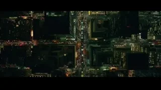 aerial view of city at night — John Wick