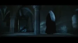 person in black robe with white hair — Harry Potter and the Philosophers Stone