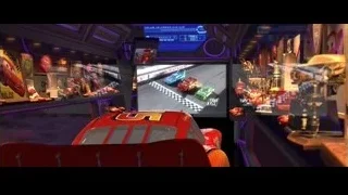 Red Cars 3 car in simulator room — Cars