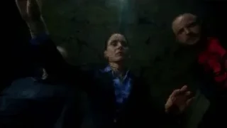 three men in dark room with map — Breaking Bad