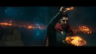 Man in red cloak holding glowing orb — Spiderman: No Way Home