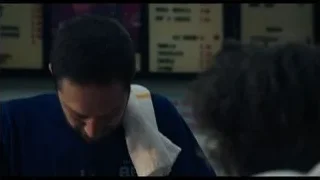 man wiping face in restaurant — The Bear