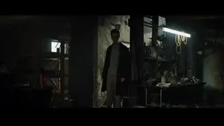 Man in dimly lit room with tools — Fight Club