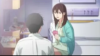woman holding pink card in hospital room — I Want To Eat Your Pancreas
