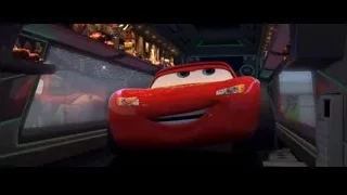 Lightning McQueen in a futuristic spaceship — Cars