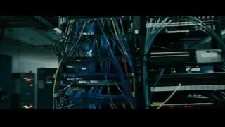 server racks in dimly lit data center — Furious Seven
