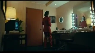 Joker in dressing room with mirror — Joker