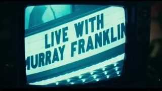 Old television screen with Live with My Franklin — Joker