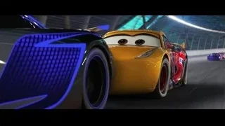Lightning McQueen and Mater racing on track — Cars 3