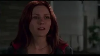woman with red hair walking in alley — Spider Man