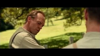 two men conversing in cemetery — Hacksaw Ridge