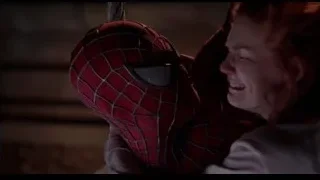 Woman hugging Spiderman mask in distress — Spider Man