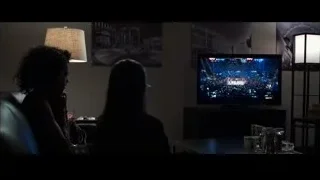 people watching boxing match on TV — Southpaw