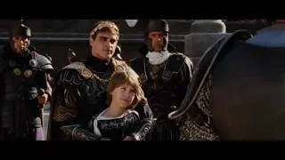 Young boy and men in armor in courtyard — Gladiator