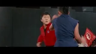 two men martial arts fight — The Karate Kid