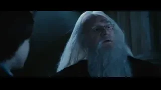 elderly man and boy in dimly lit room — Harry Potter and the Philosophers Stone