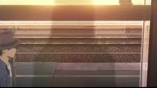 Young man on train platform at sunset — I Want To Eat Your Pancreas