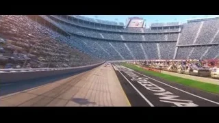 cars racing on a stadium race track — Cars 3