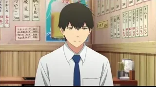 Young man in classroom with foreign characters — I Want To Eat Your Pancreas