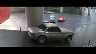 three cars on circular platform — Cars 3
