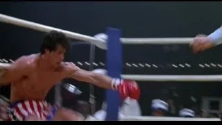 Boxer punching in ring — Rocky III