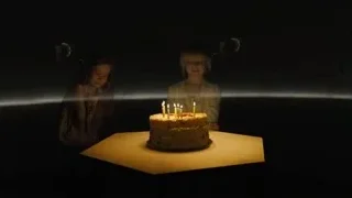 three girls celebrating with birthday cake — Blade Runner 2049