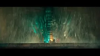 dog standing on platform in tunnel — John Wick: Chapter 4