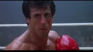 Two boxers fighting in boxing ring — Rocky III