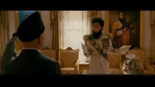 man in military uniform in ornate room — The Dictator