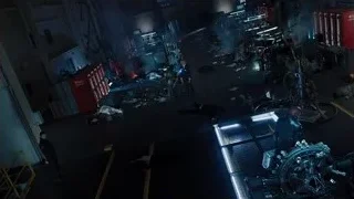 Industrial space with machines and workers — The Avengers