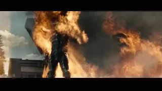Man in armor by large explosion — Superman: Man of Steel