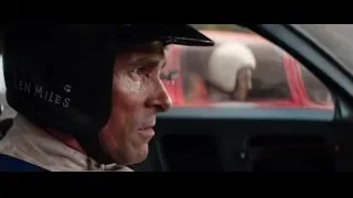 Ken Miles in race car helmet — Ford v Ferrari