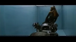 Catwoman on futuristic motorcycle — Batman: The Dark Knight Rises