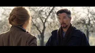 Man and woman standing in park — Doctor Strange 2