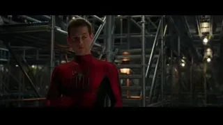 Spiderman standing in industrial space — Spiderman: No Way Home