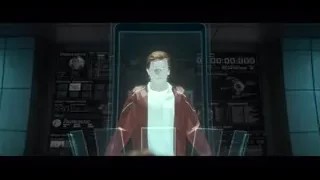 man in futuristic room with large screen — The Social Dilemma