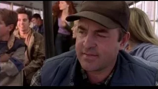 Man and woman on bus — Spider Man