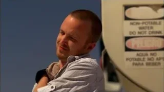 man shouting in front of sign — Breaking Bad