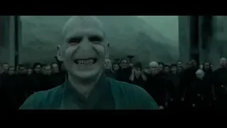 Gandalf smiling before group in mountains — Harry Potter and the Deathly Hallows 2