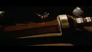 wooden gavel with engraved metal handle — Gladiator